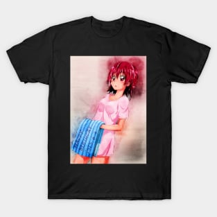 Aida Mana Anime Watercolor T-Shirt